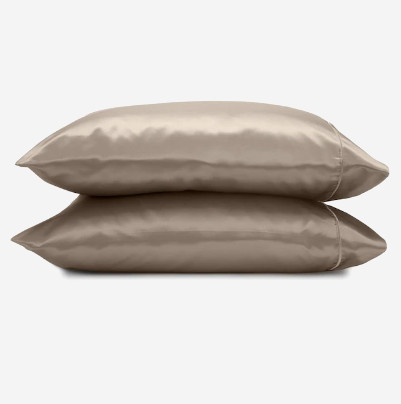 Westpoint Home 2 Pack Seduction Satin Champagne Standard Microfiber Pillow Case