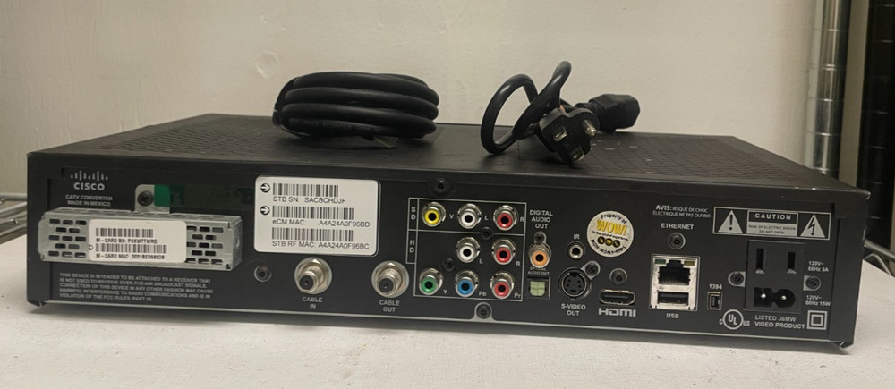 Cisco Explorer 4642HDC Cable Box HDMI