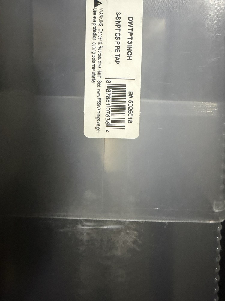 3’-8 NPT CS Threading Tap