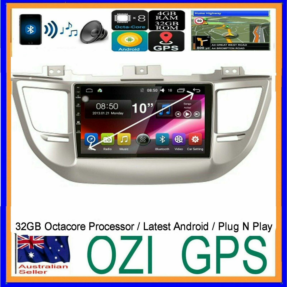 TUSCON 2015-19 GPS BLUETOOTH WIRELESS APPLE CARPLAY ANDROID AUTO CAMERA DAB+ DVR