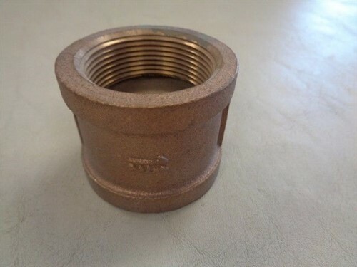 SA BRASS 1 1/2" PIPE FITTING COUPLER MARINE BOAT