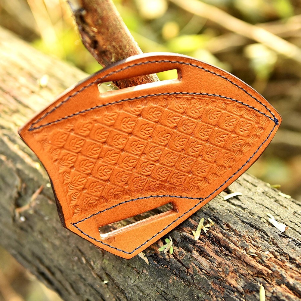 USA EDC Pancake Folding Blade & Fixed Blade Multi-Tool Leather Knife Sheath