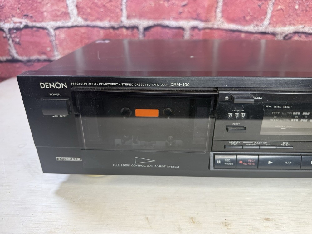 Denon DRM-400 Precision Audio Component / Stereo Cassette Deck TesteWorks GREAT!