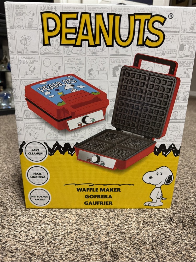Peanuts Deluxe Waffler Maker Uncanny Brands