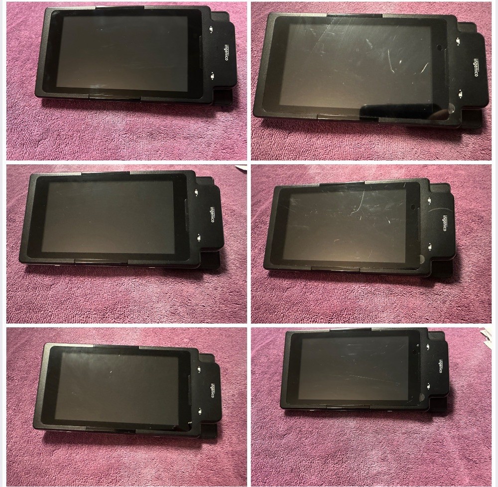 7 Ingenico Moby M70 Touchscreen Payment Terminals,Android Tablets, & 2 Chargers