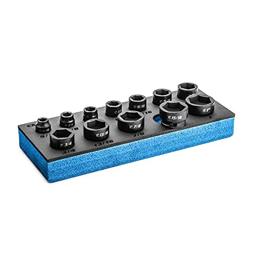 Stubby Impact Socket Set (3/8" Drive/SAE Set) 3/8" Drive / SAE Set w. Tray