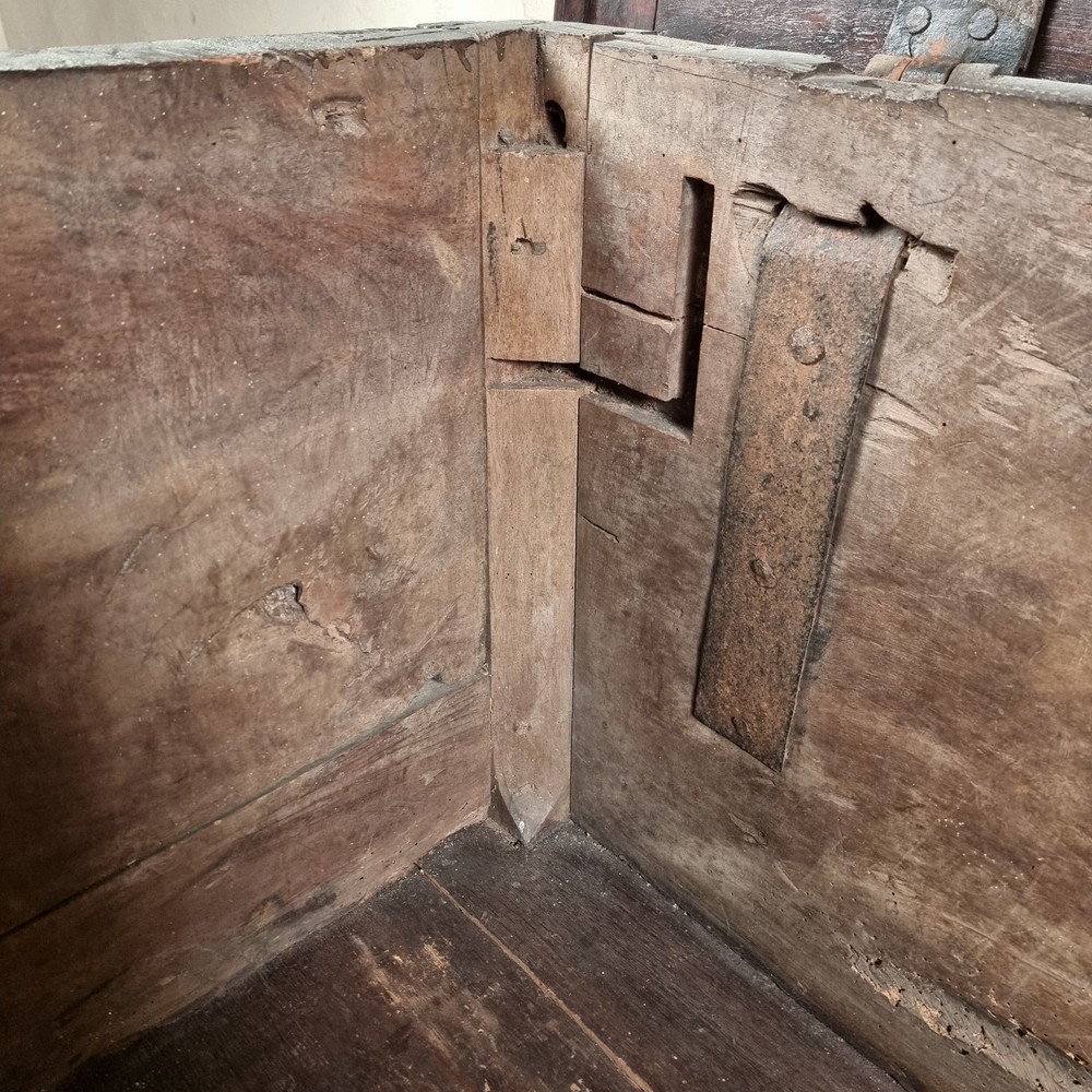 A 16th Century And Later Coffer.