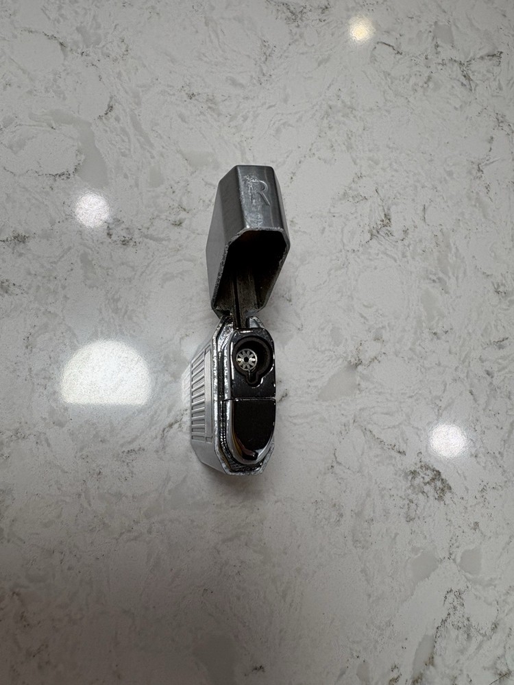 Ronson Jet Lite Silver Metal Cigarette Lighter