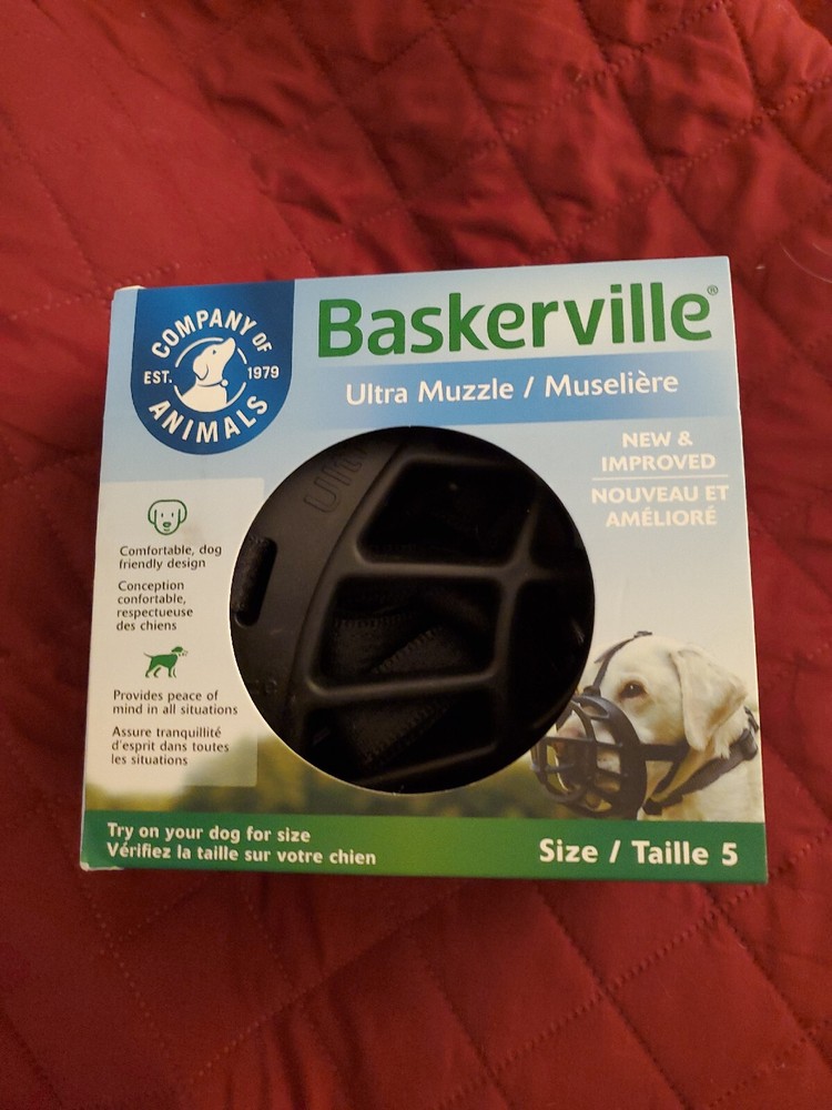 Baskerville Ultra Muzzle for Dogs, Size 5 - Black