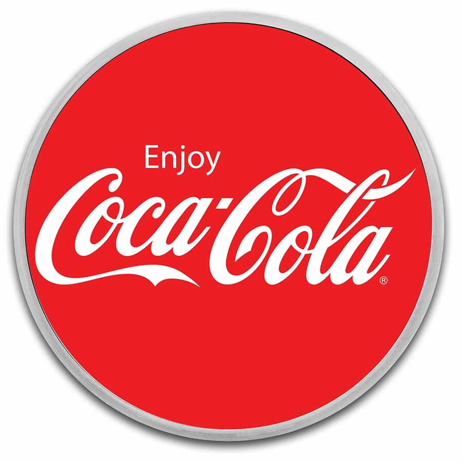 Coca-Cola® 1 oz Silver Colorized Round (Classic)