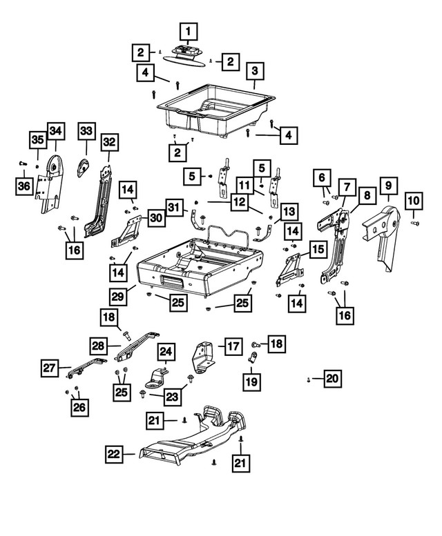 Genuine Mopar Seat Bolt 68066338aa