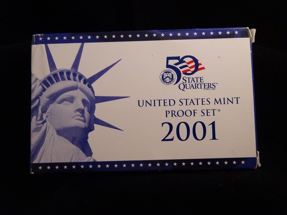 2001-S Clad Proof Set, U.S. Mint 10-Coin