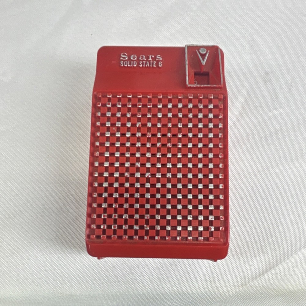 Sears Solid State 6 Transistor Radio Red Model 8201 **Parts**