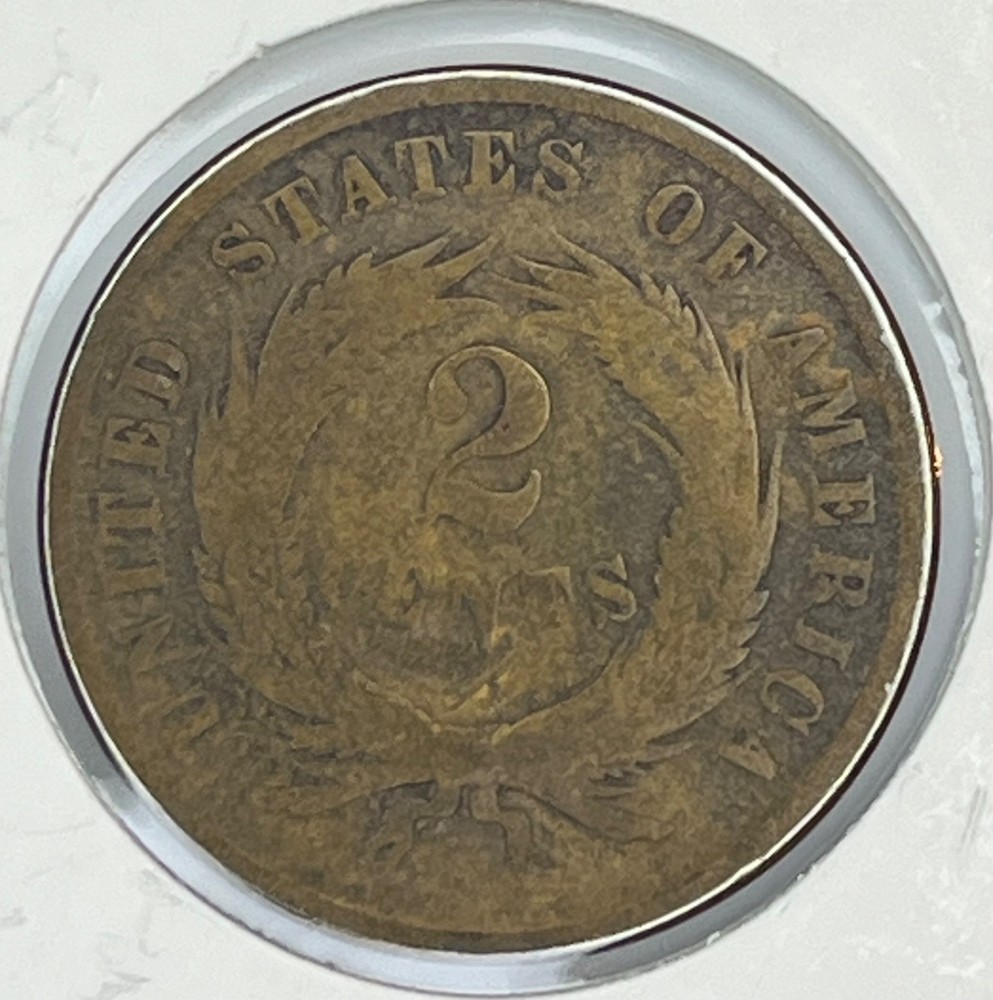 1864 Two Cent Large Motto *TWOC100