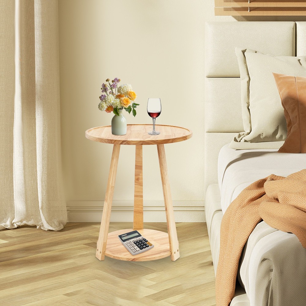 Small Round Side Table, Side Table for Small Spaces, Modern Couch End Table