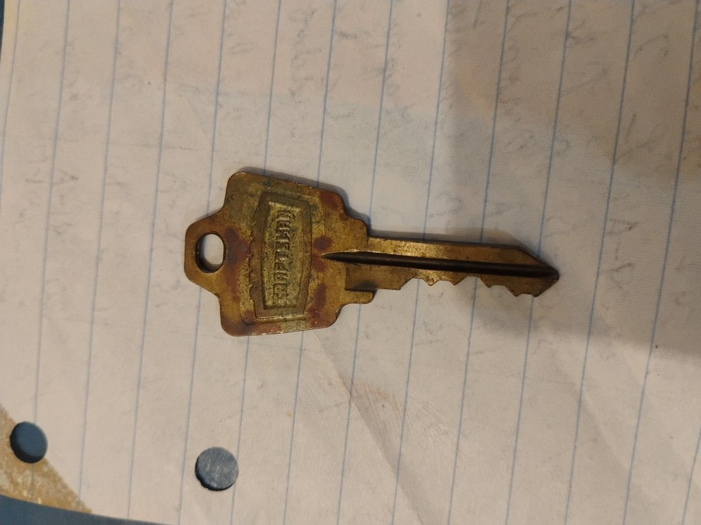 vintage Craftsman tool box key.