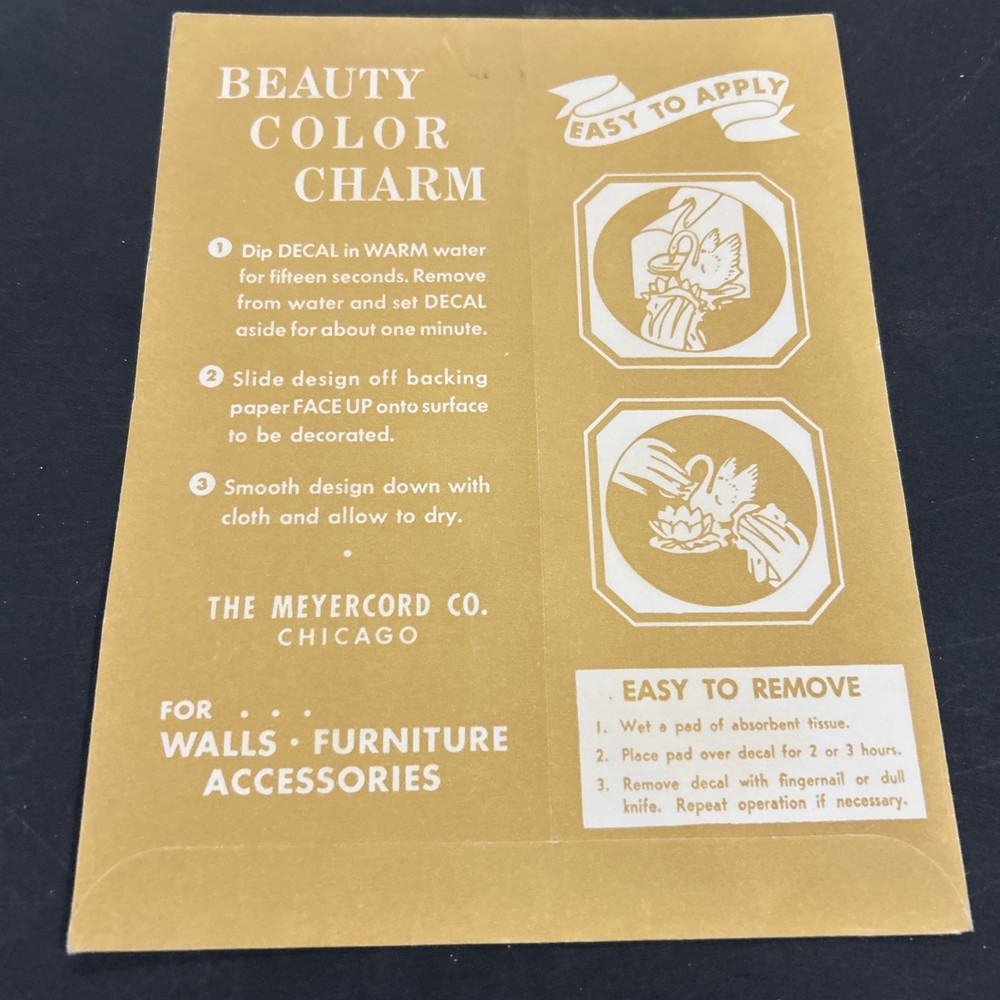 Vintage Meyercord Decal 840-B