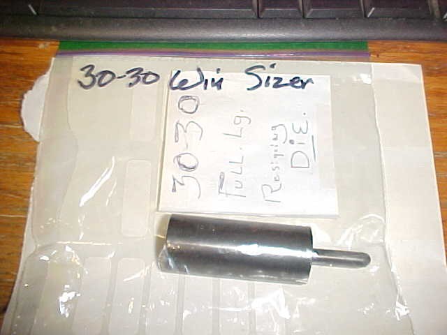 Un Branded L.E. Wilson Type 30-30 Full Length Sizing Die w/Removing Rod