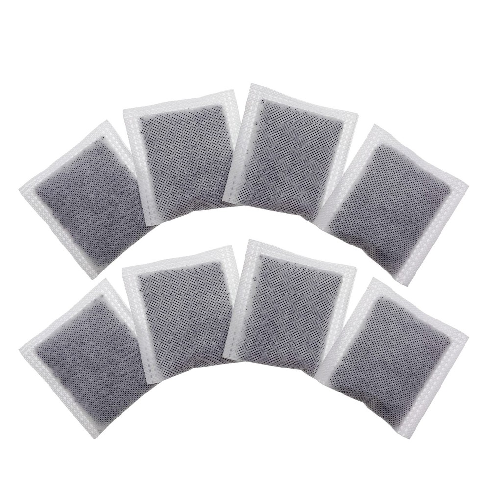 8 Pack Compact Activated Charcoal Odor Absorbing Filter Refill Deodorizer Com...