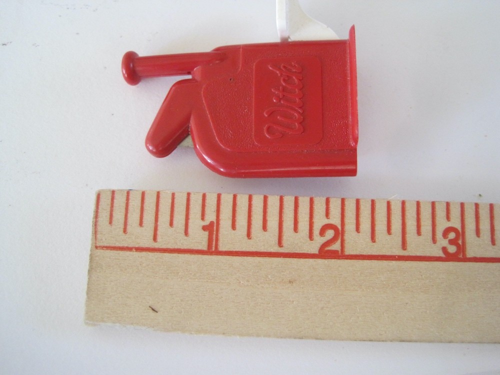Witch Needle Threader Germany Red Plastic GUC