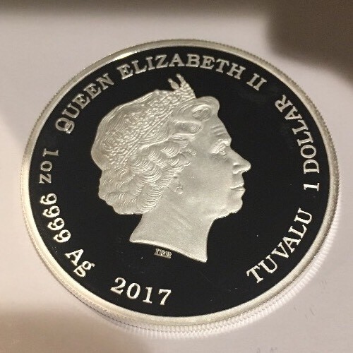2017 $1 Tuvalu Star Trek SPOCK MIRROR MIRROR Proof Coin