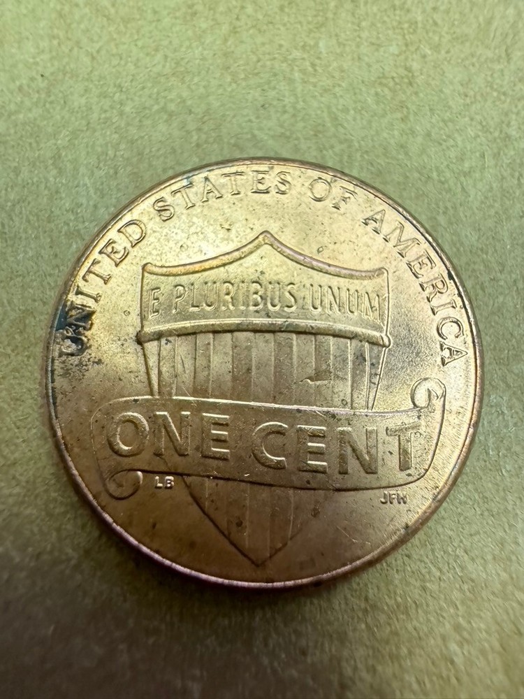 2023-P Lincoln Shield Cent - Die Clash on Reverse