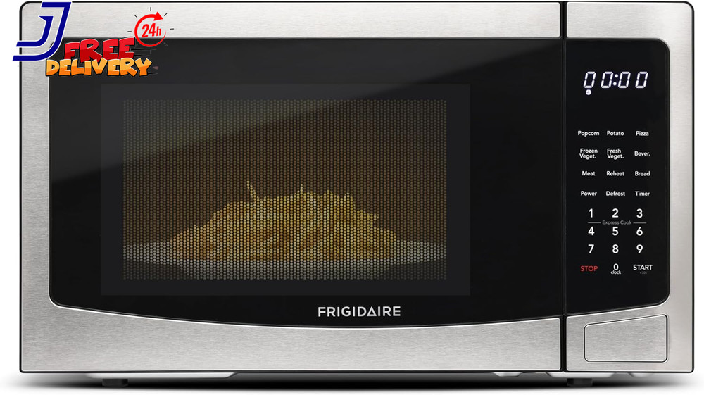 Stainless Steel Microwave Oven Multi Function Programmable 1.1 Cu Ft 1000-Watt
