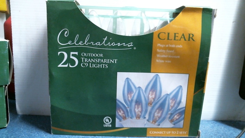 Celebrations 9599903 25Ct Clear Light String, FREE SHIPPING