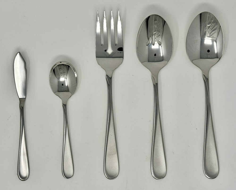 Oneida Satin Flight 5 Piece Serving Set - Frosted Handle