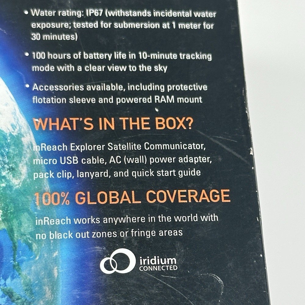 DeLorme Garmin inReach Explorer Satellite Communicator Handheld GPS Transmitter