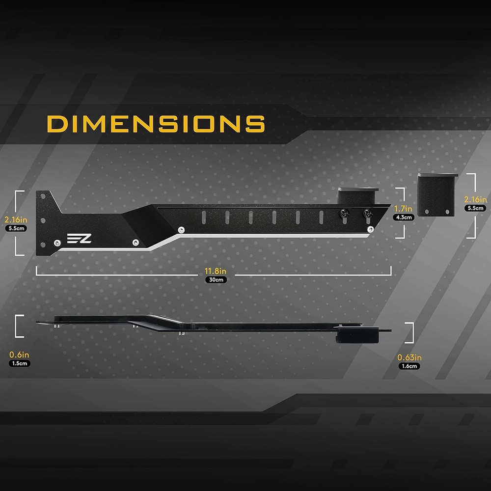Robust GPU Support Bracket with 5V ARGB Lighting for NVIDIA RTX 3000 Series