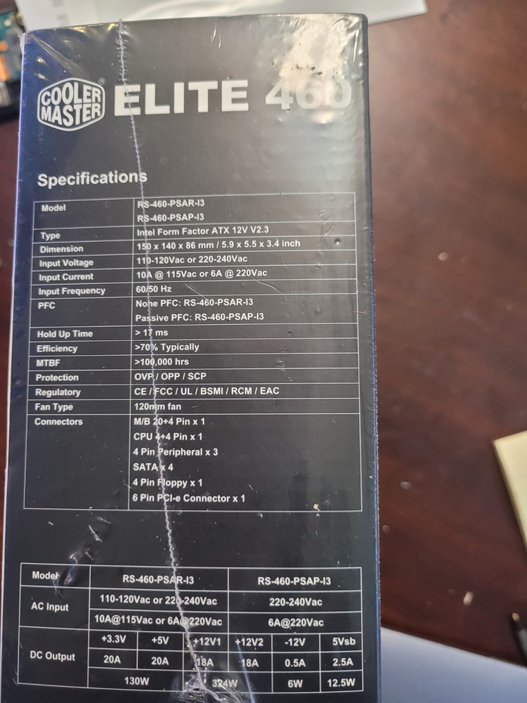 Cooler Master Power Supply Elite 460