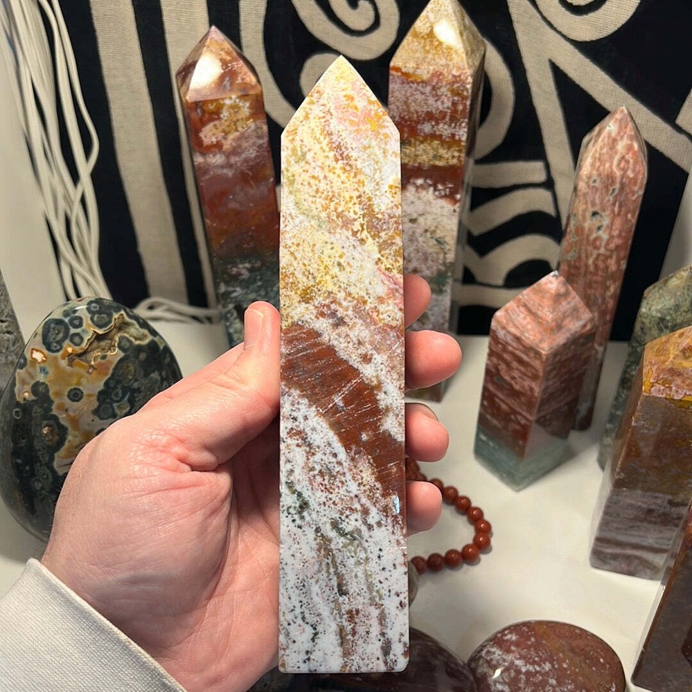 Ocean Jasper Obelisk E