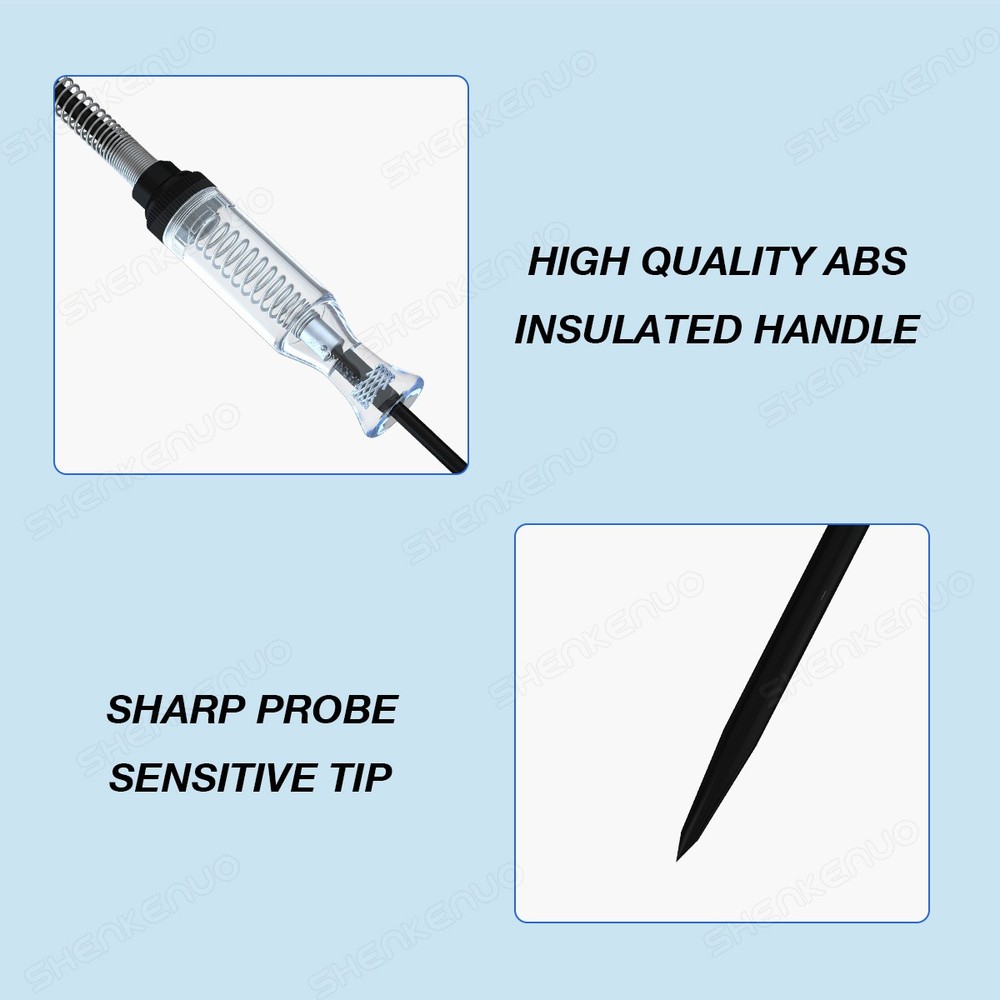 Auto Circuit Tester 12V/24V Test Light Probe Voltage Continuity Checker
