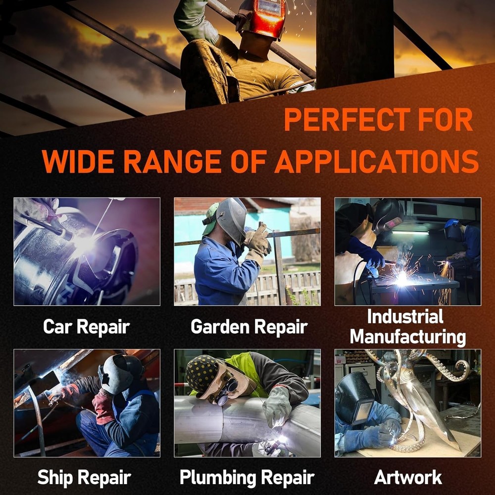 Beginner-Friendly Stick Welder with Smart MMA Technology & Complete Accessories