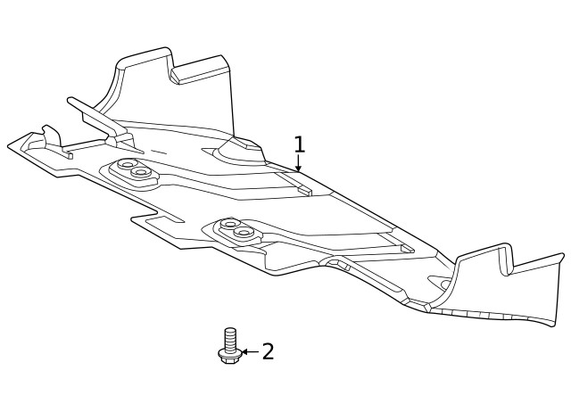 Genuine Toyota Radiator Support Splash Shield Bolt 90119-A0549