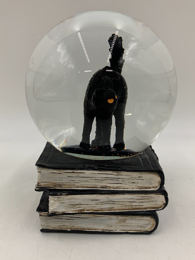 Pottery Barn Globe Halloween Scaredy Cat Light Up Snow Globe #S2001A