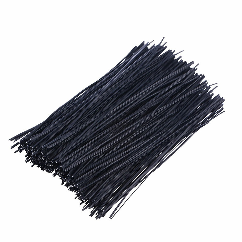 1000PCS Plastic Coated Iron Wire Ties Cable Wrap Organizer Ties for Home