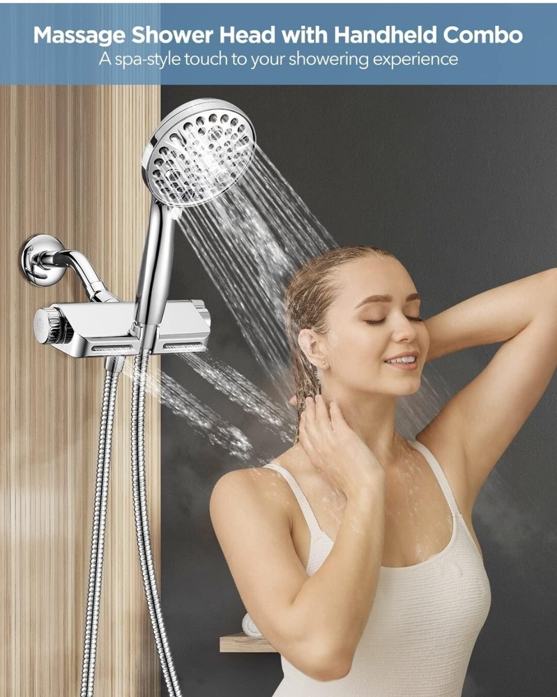 Dual 2-in-1 Spa System with Massage Shower Head
