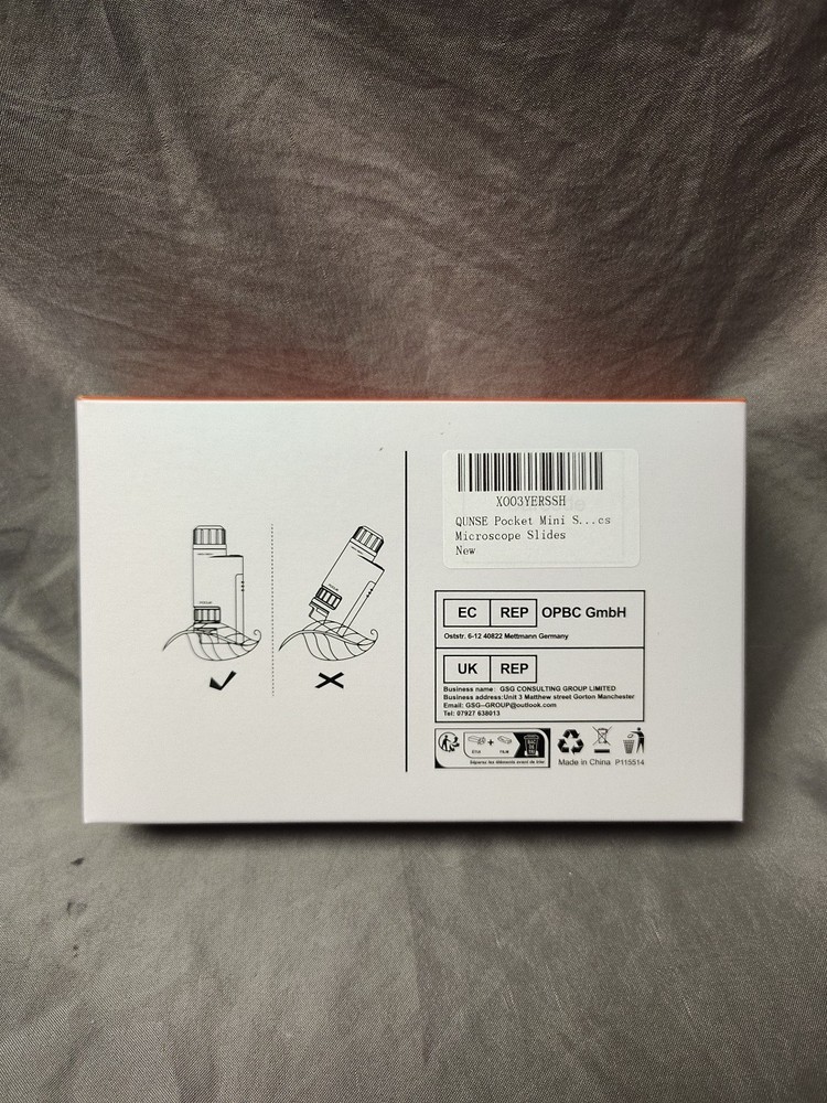 Pocket Mini Small Microscope, 60x-120x Handheld Microscope LED Lighted Zoom