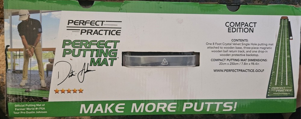 PERFECT PRACTICE Putting Mat Compact 8 Feet NEW