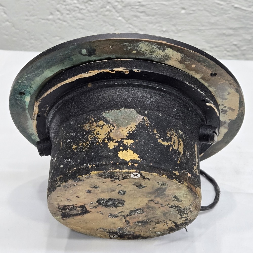 Vtg Danforth Constellation Dash Mount Compass 5" Card Red LED Light High Speed