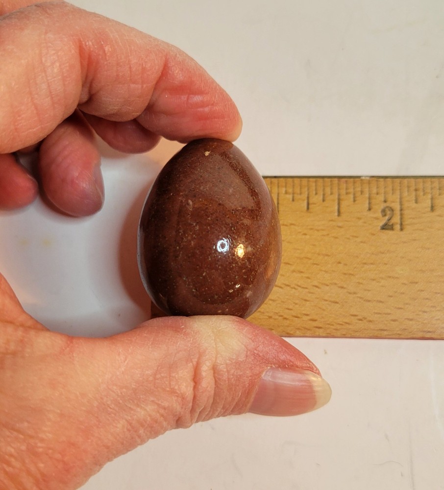 12 Assorted Polished Stone or Marble Small Eggs