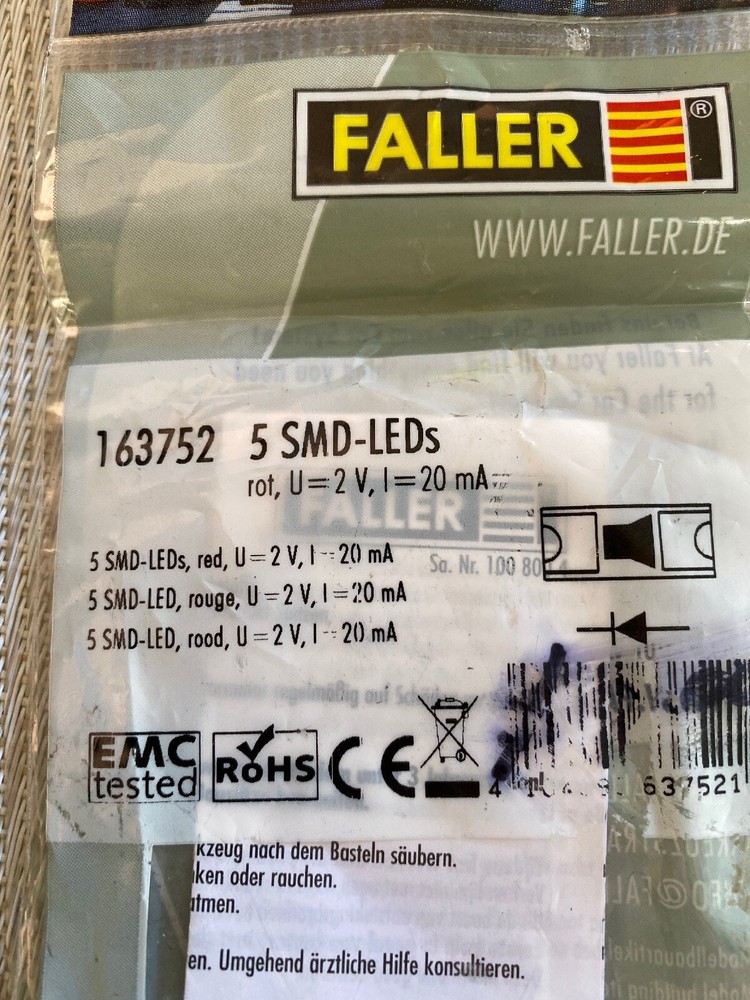 Faller 163752 5 SMD-LEDs