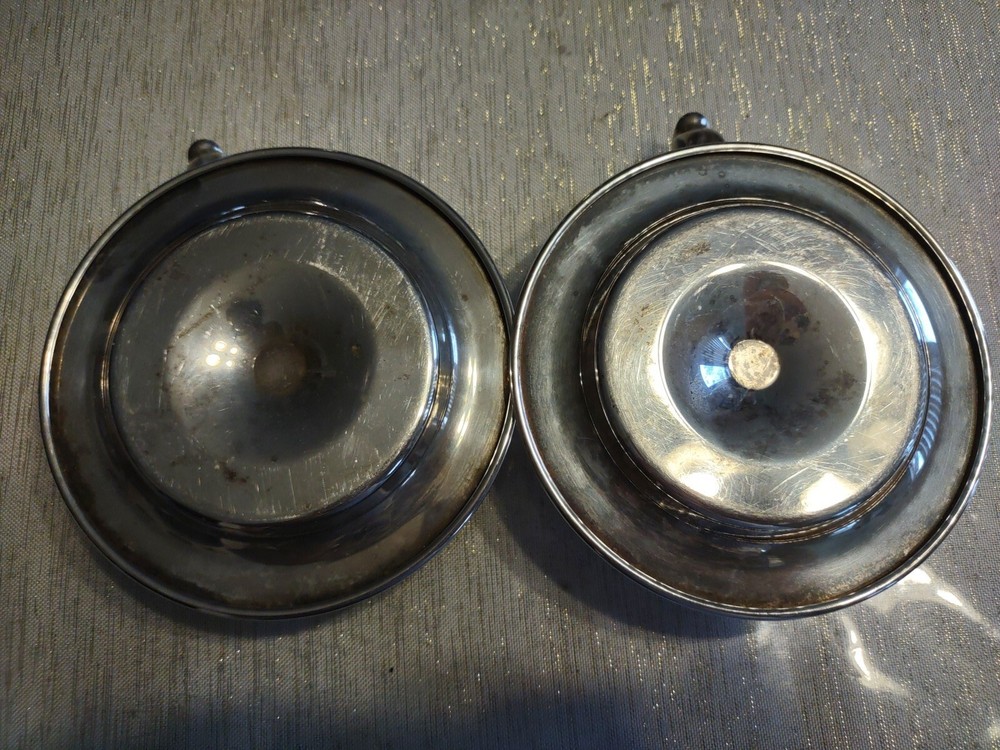 Pair Of Silverplate Chambersticks