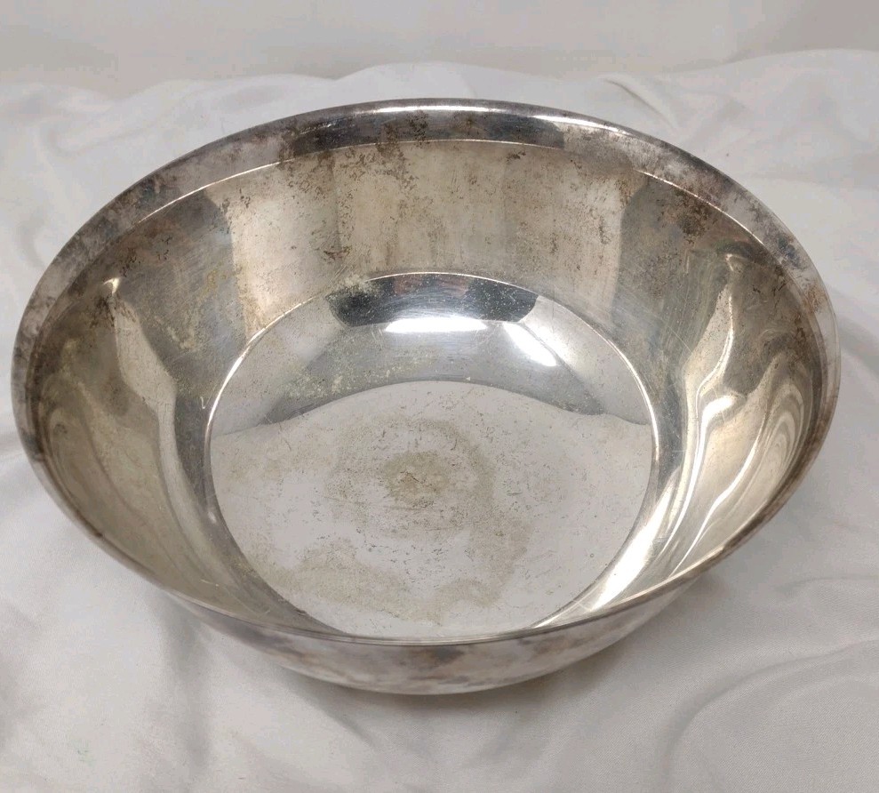 Reed & Barton Silverplate Serving Bowl #104 Antique Tarnished