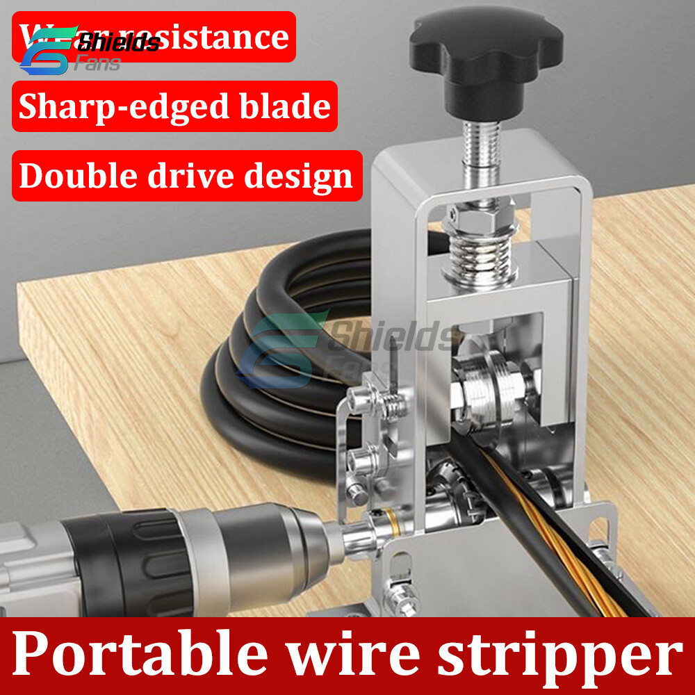 Manual Electric Wire Stripping Machine Cable Stripper Crank Scrap Copper Cutter