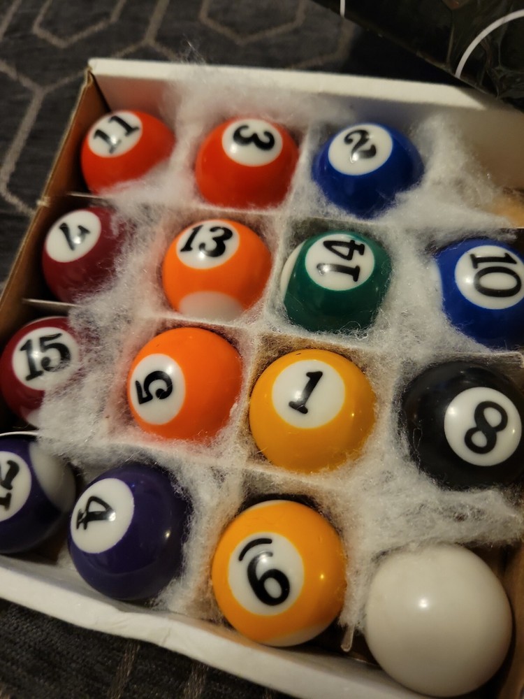 Box of Miniature Billiard Balls