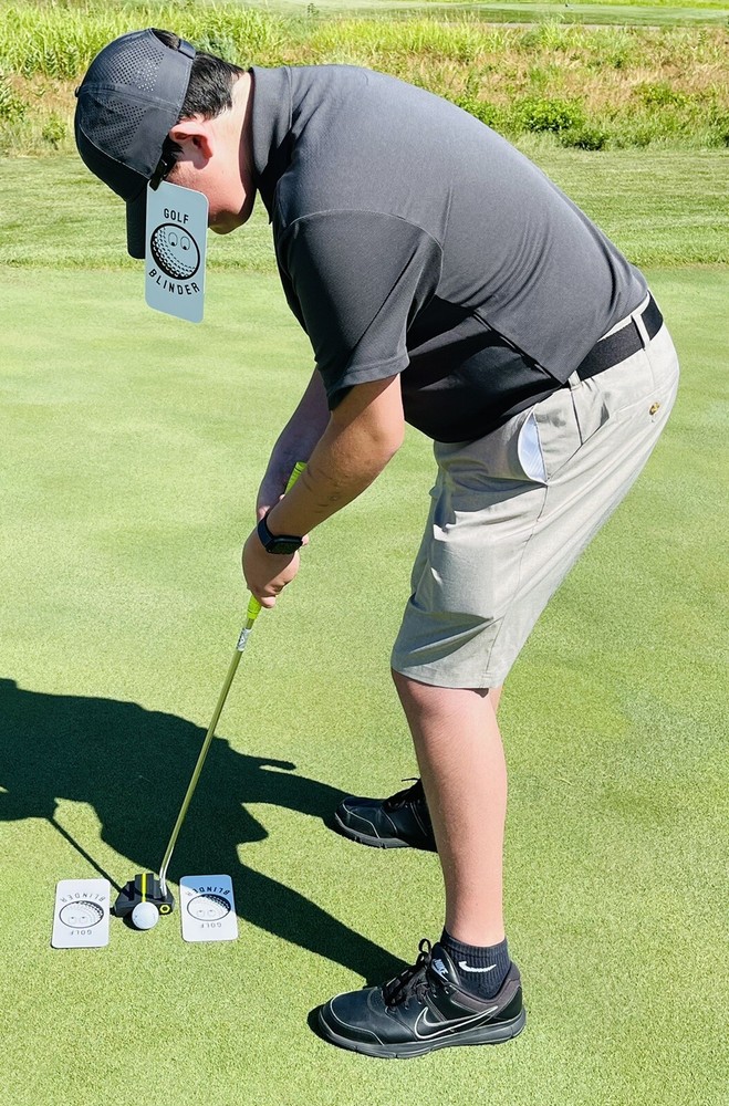 ⛳️NEW Revolutionary Golf Blinder Training Tool Aid for Swing & Putting Stroke 👀