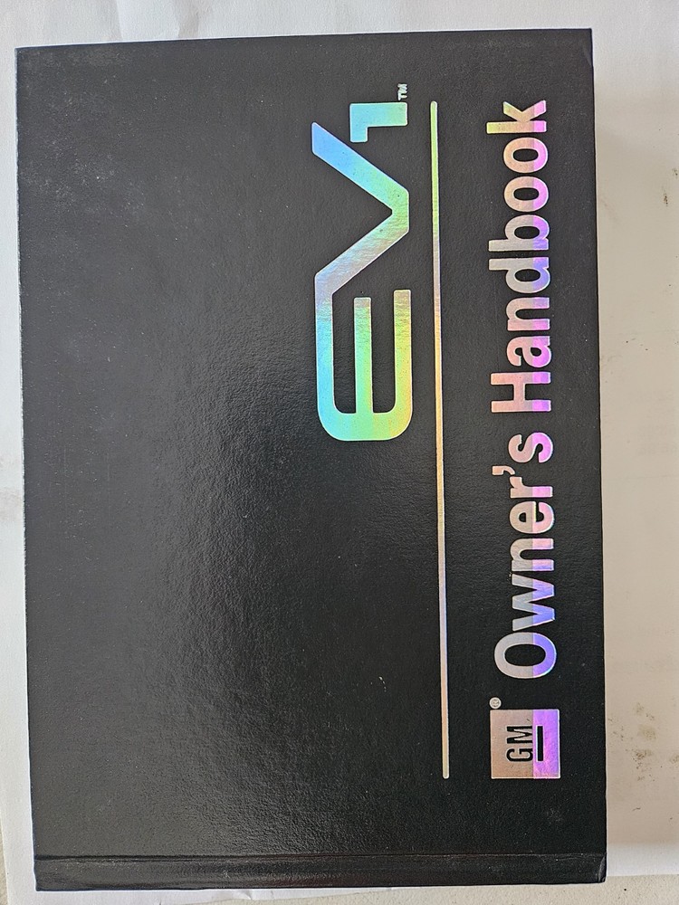 1997 EV1 GM Owners Handbook Manual